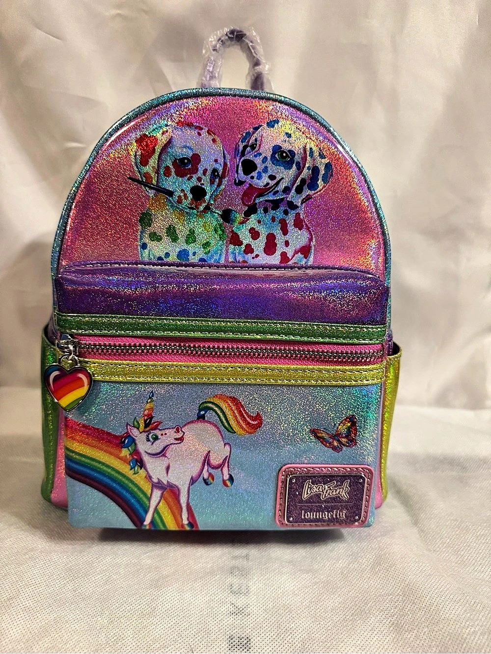 Loungefly Lisa Frank Rainbow Backpack Multicolor & Pink